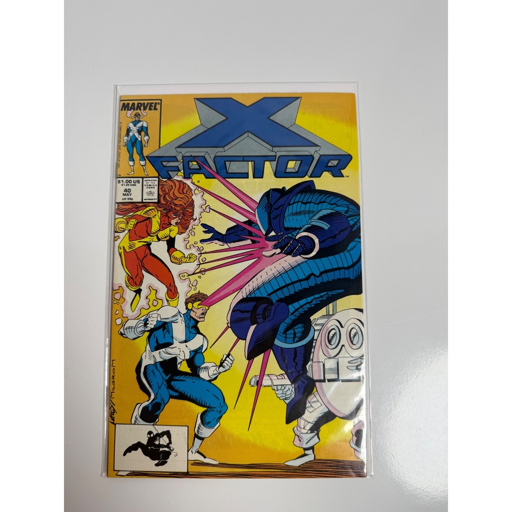 Marvel X-Factor #40 1989 Al Milgrom Cover Cyclops Jean Grey Nanny Orphan-Maker